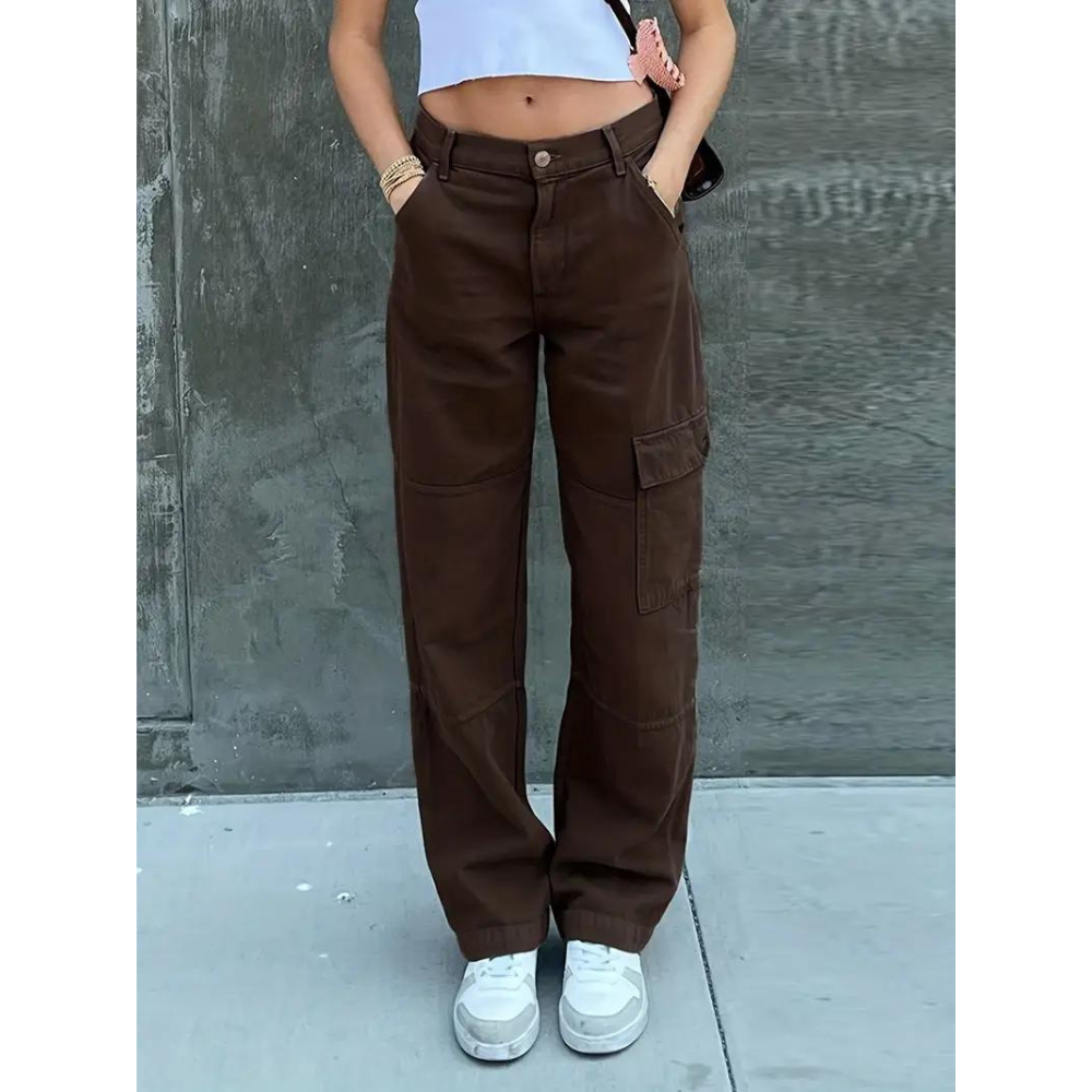 Dames Cargobroek van Katoen - Comfortabele Casual Broek voor Iedere Dag - StudioMarella