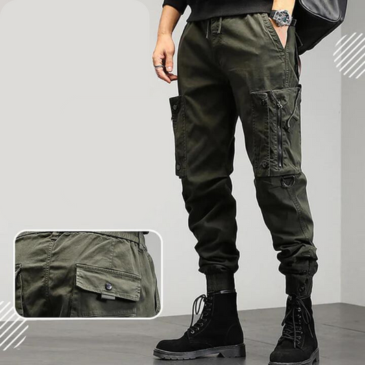 Tactische Joggingbroek Heren Zwart Cargostijl - StudioMarella