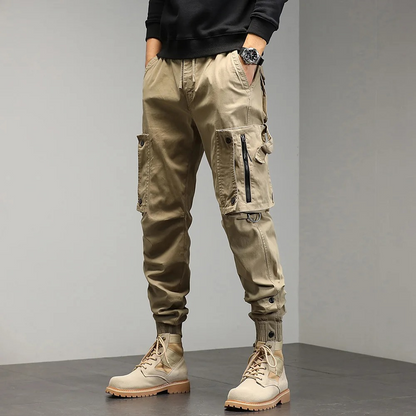 Tactische Joggingbroek Heren Zwart Cargostijl