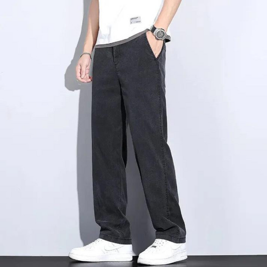 Heren Broek Straight Fit met Losse Zakken - StudioMarella