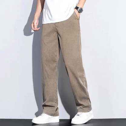 Heren Broek Straight Fit met Losse Zakken