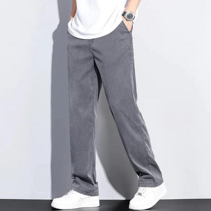 Heren Broek Straight Fit met Losse Zakken