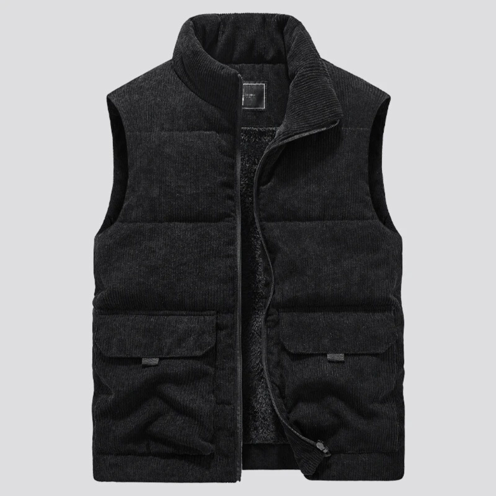 Heren Corduroy Vest Warm en Stijlvol voor de Winter
