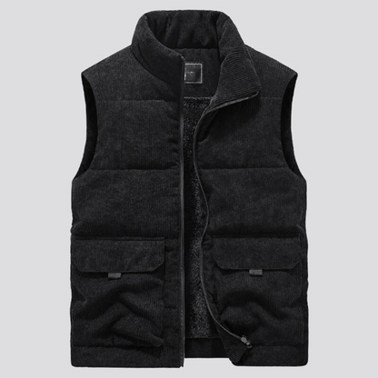 Heren Corduroy Vest Warm en Stijlvol voor de Winter