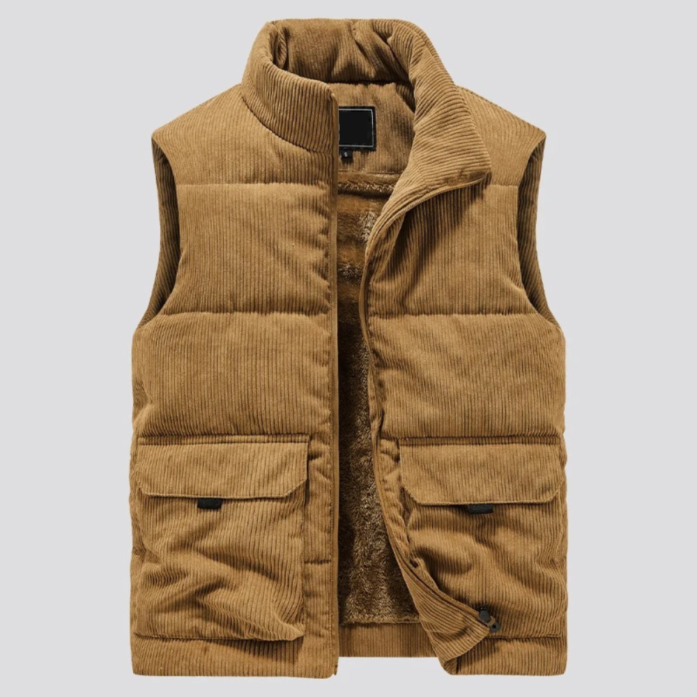 Heren Wintervest Corduroy Warm en Comfortabel - StudioMarella