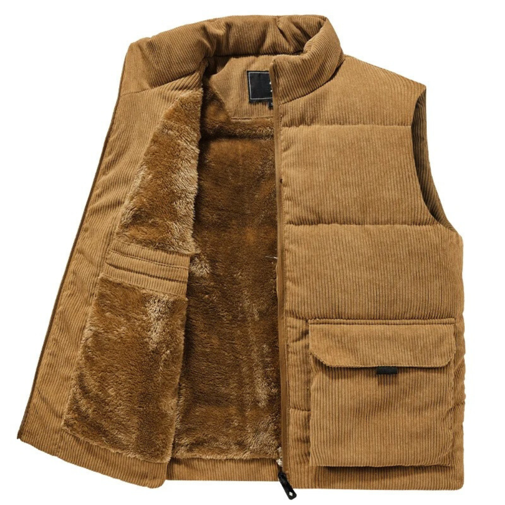 Heren Wintervest Corduroy Warm en Comfortabel