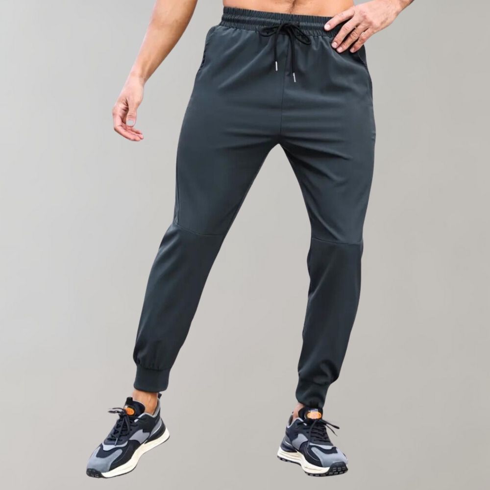 Elastische Trainingsbroek Heren Zwart Sportief