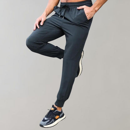 Elastische Trainingsbroek Heren Zwart Sportief