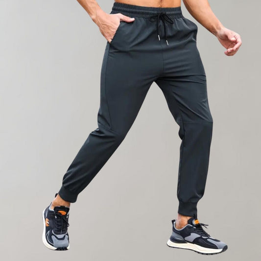 Elastische Trainingsbroek Heren Zwart Sportief - StudioMarella