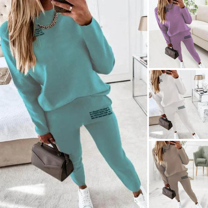 Dames Trainingspak Tweedelig Elastisch Met Zakken