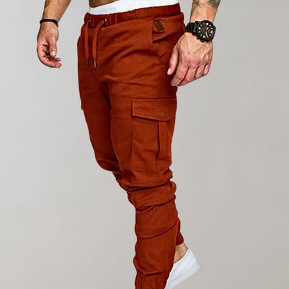 Heren Cargo Broek Losse Zittende Stijl Casual