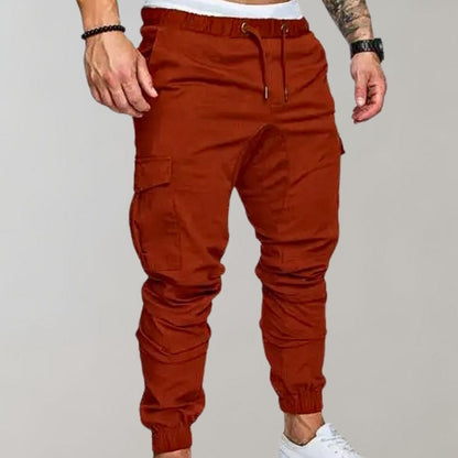 Heren Cargo Broek Losse Zittende Stijl Casual