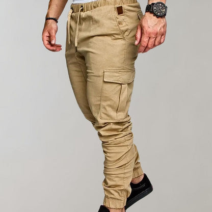 Heren Cargo Broek Losse Zittende Stijl Casual