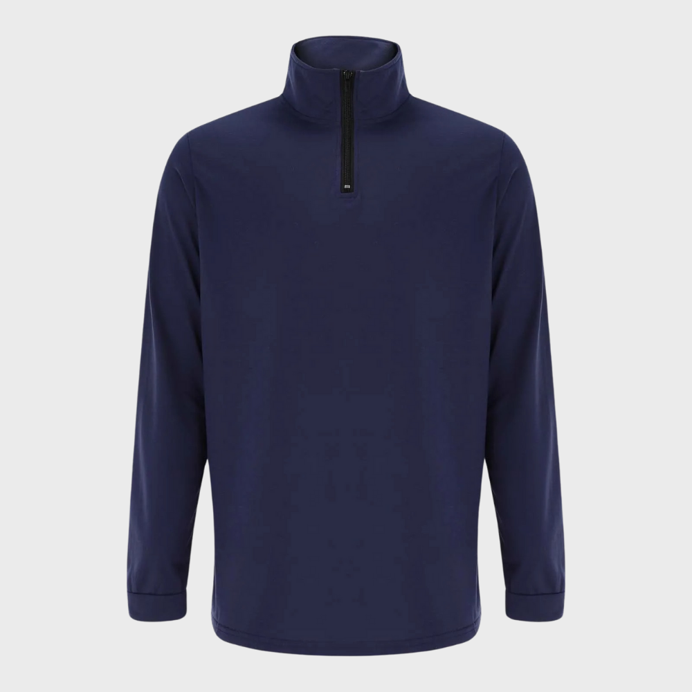Heren Trui Donker Grijs Warm Met Rits