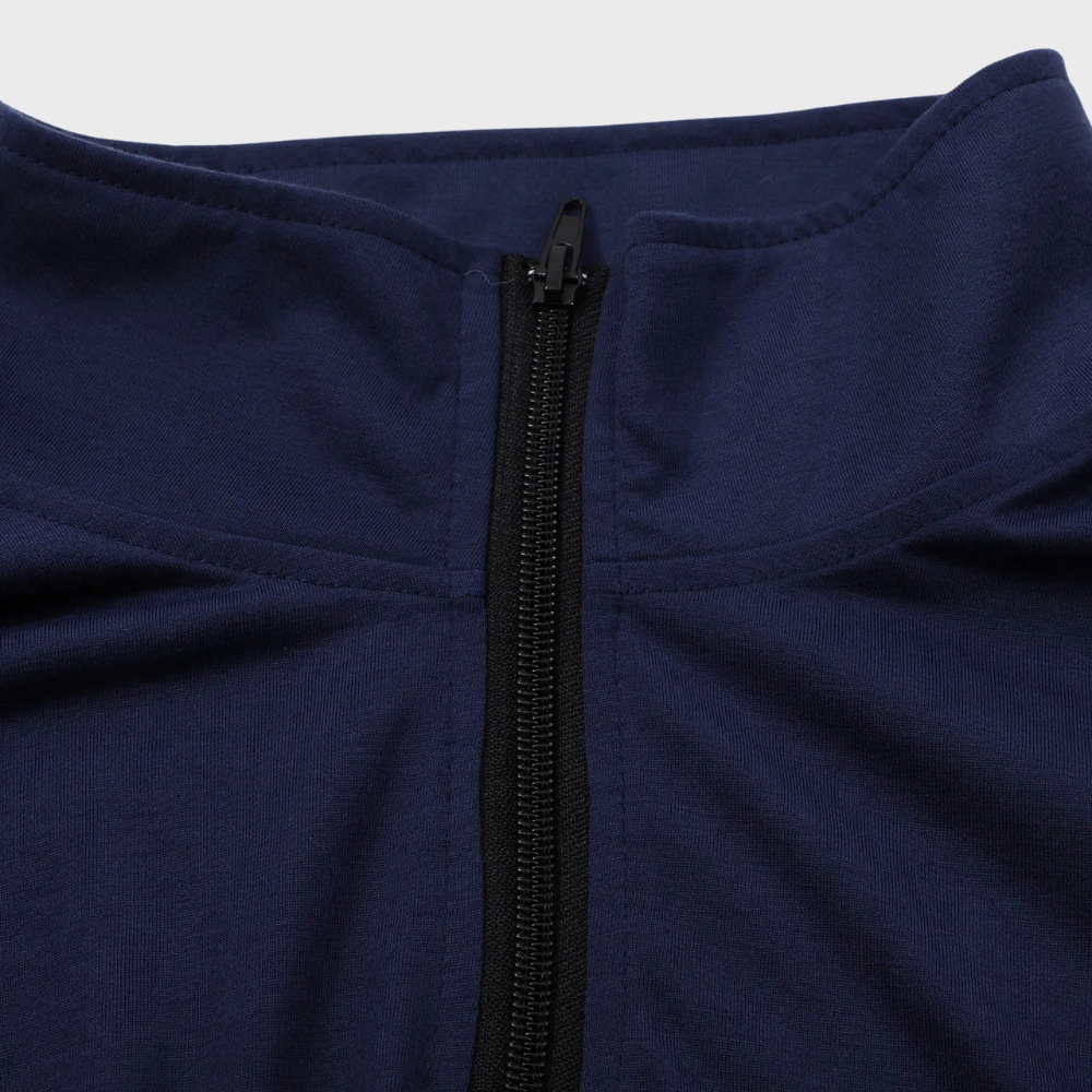 Heren Trui Donker Grijs Warm Met Rits