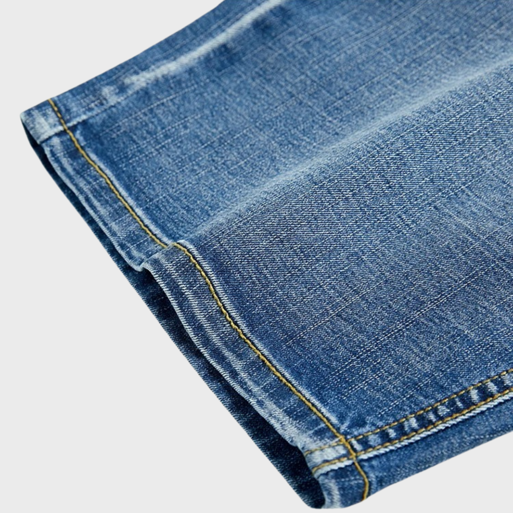 Heren Korte Jeans Broek Blauw Denim Short