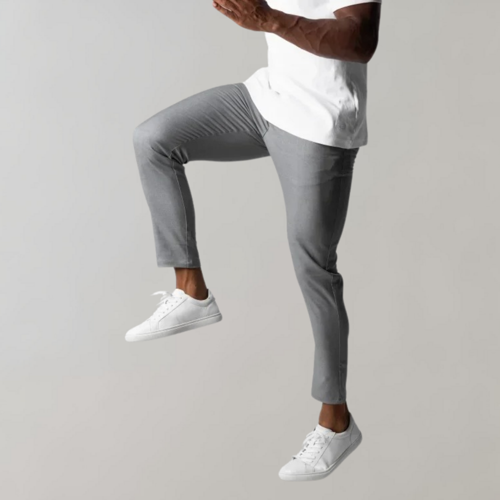 Heren Chino Broek Elastisch Comfortabel Stretch Stof