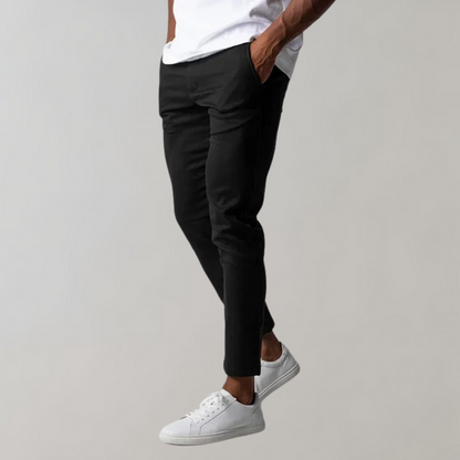 Heren Chino Broek Elastisch Comfortabel Stretch Stof