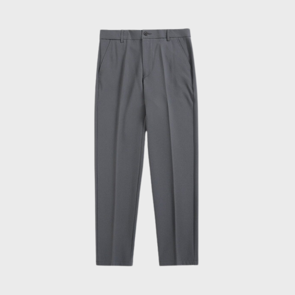 Heren Chino Broek Zwart Klassiek en Net
