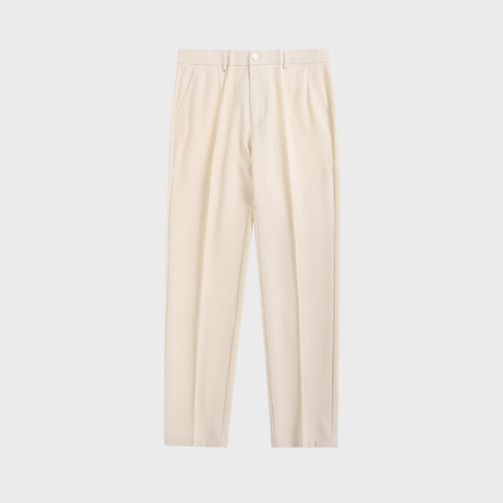 Heren Chino Broek Zwart Klassiek en Net