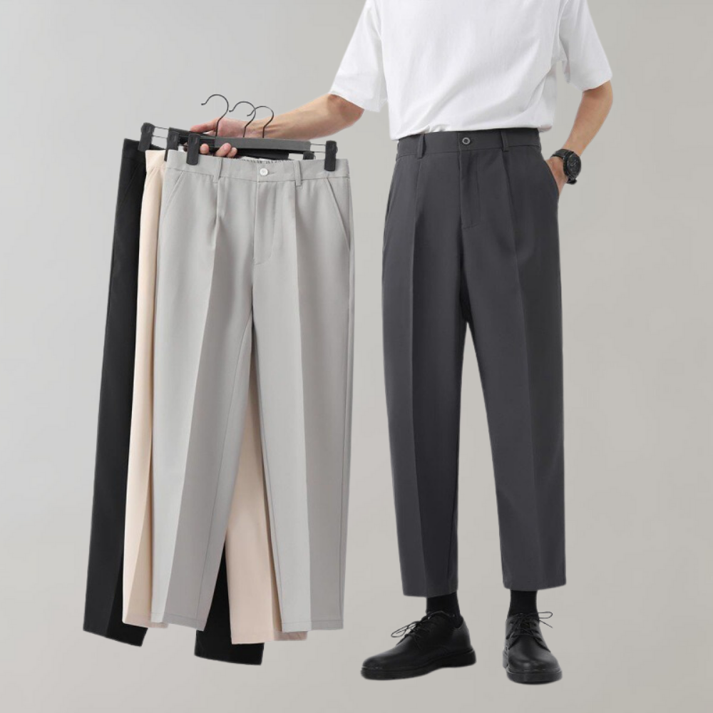 Heren Chino Broek Zwart Klassiek en Net - StudioMarella