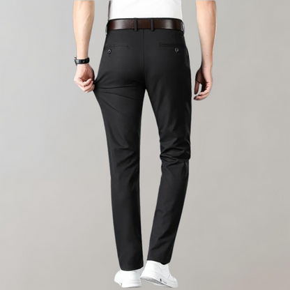 Heren Chino Broek Donkergrijs SlimFit