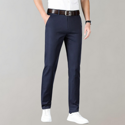 Heren Chino Broek Donkergrijs SlimFit