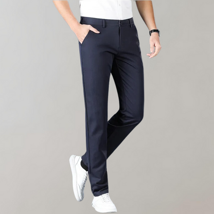 Heren Chino Broek Donkergrijs SlimFit