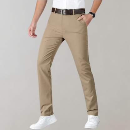 Heren Chino Broek Donkergrijs SlimFit