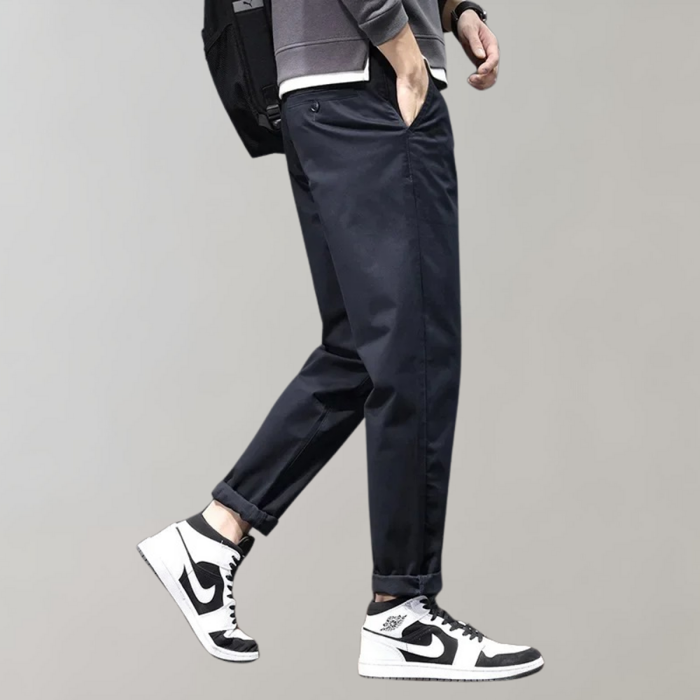 Heren Broek Slim Fit Casual Stijl → Heren Broek Slimfit Casual Mode