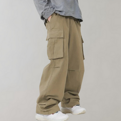 Heren Cargo Broek Ruime Zit Baggy Model Comfortabel