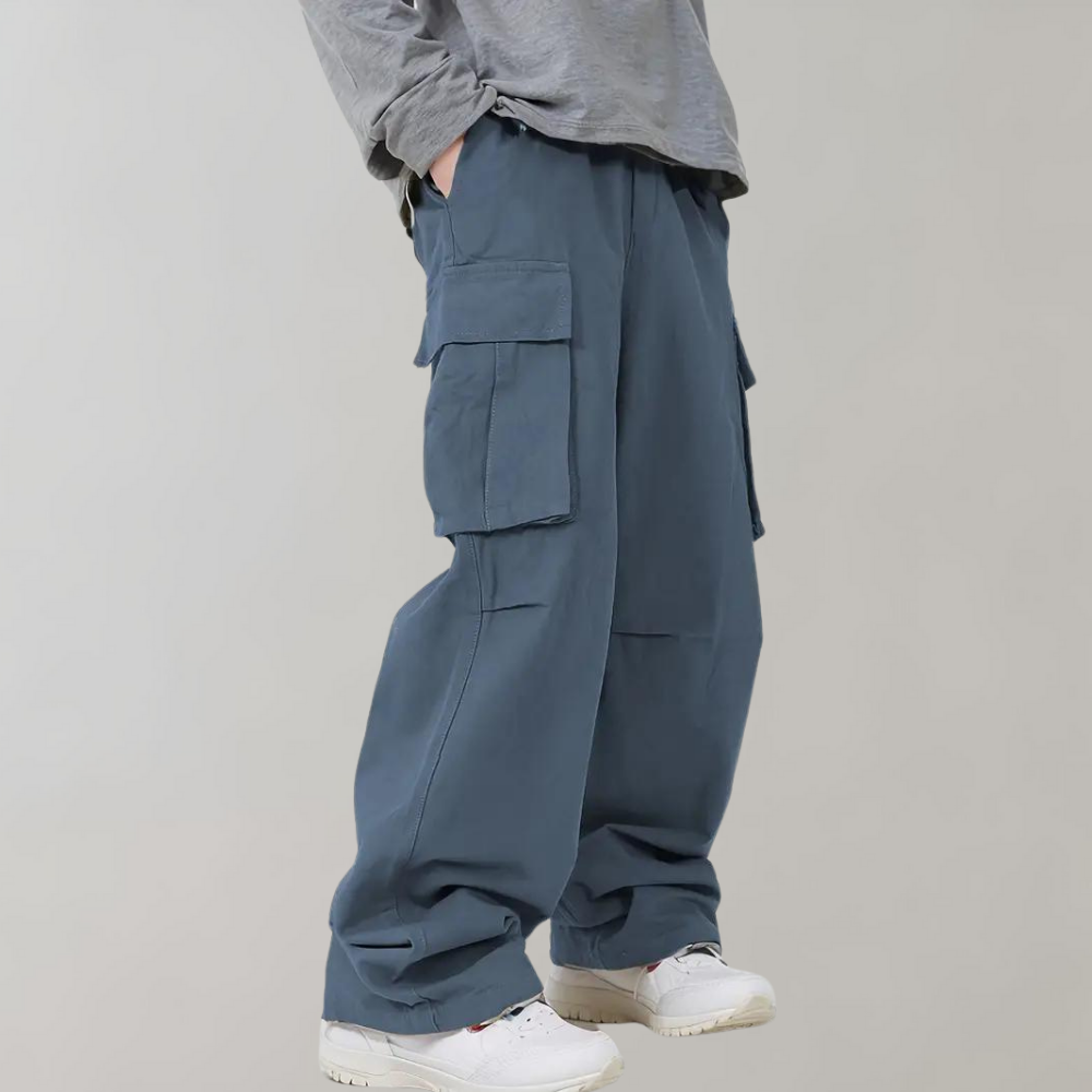 Heren Cargo Broek Ruime Zit Baggy Model Comfortabel