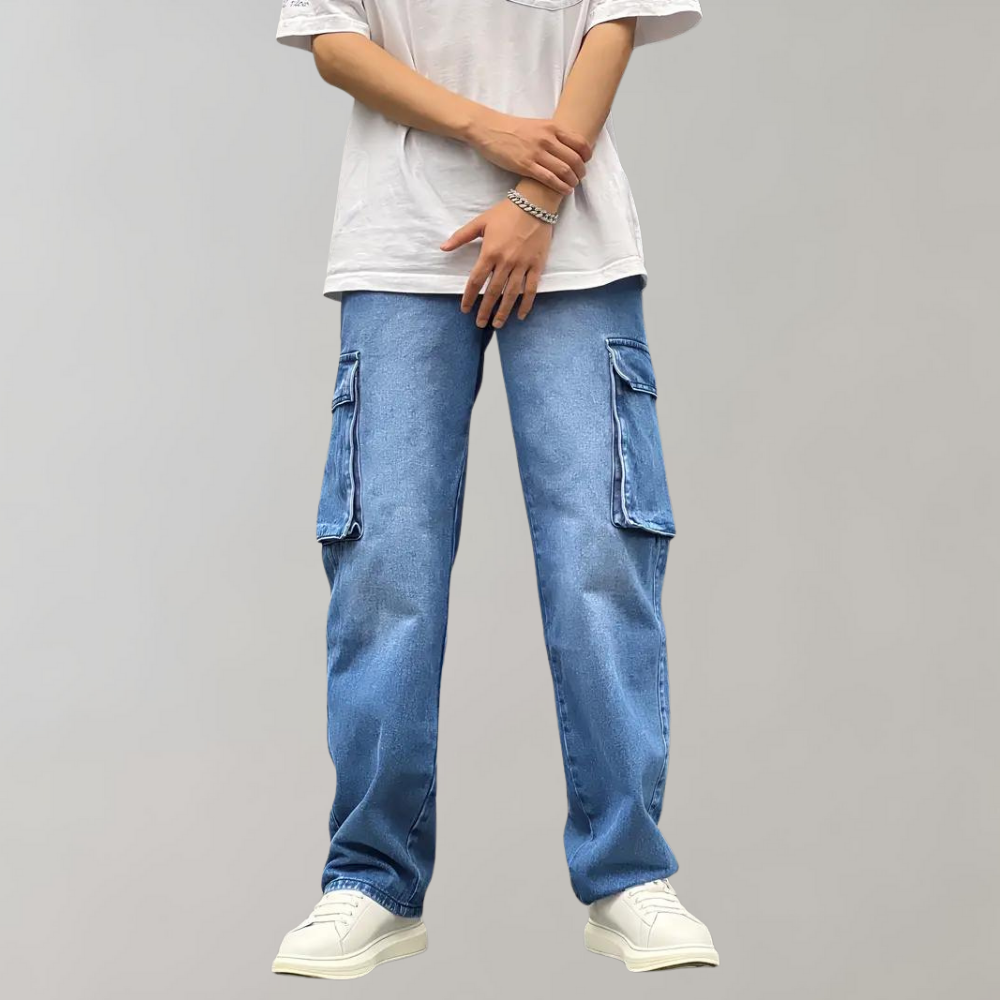 Heren Cargo Broek Baggy Fit Zachte Stof