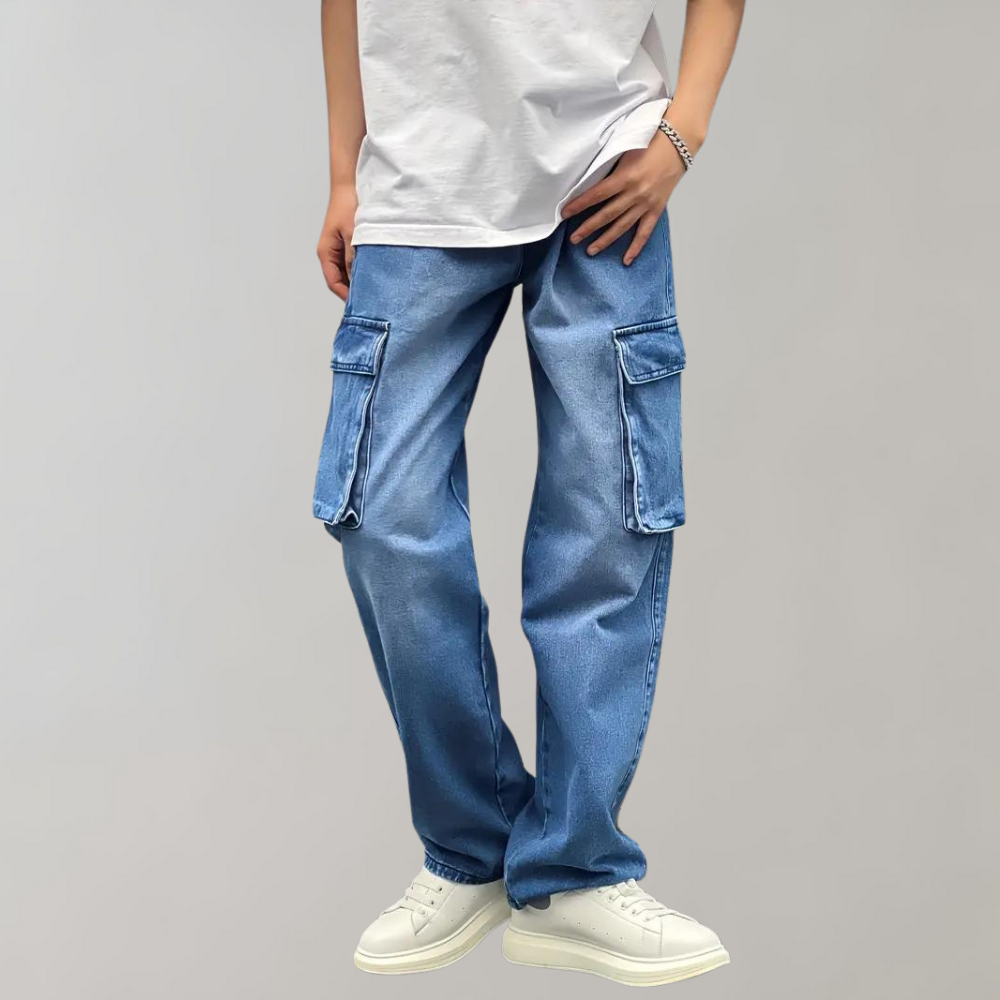 Heren Cargo Broek Baggy Fit Zachte Stof
