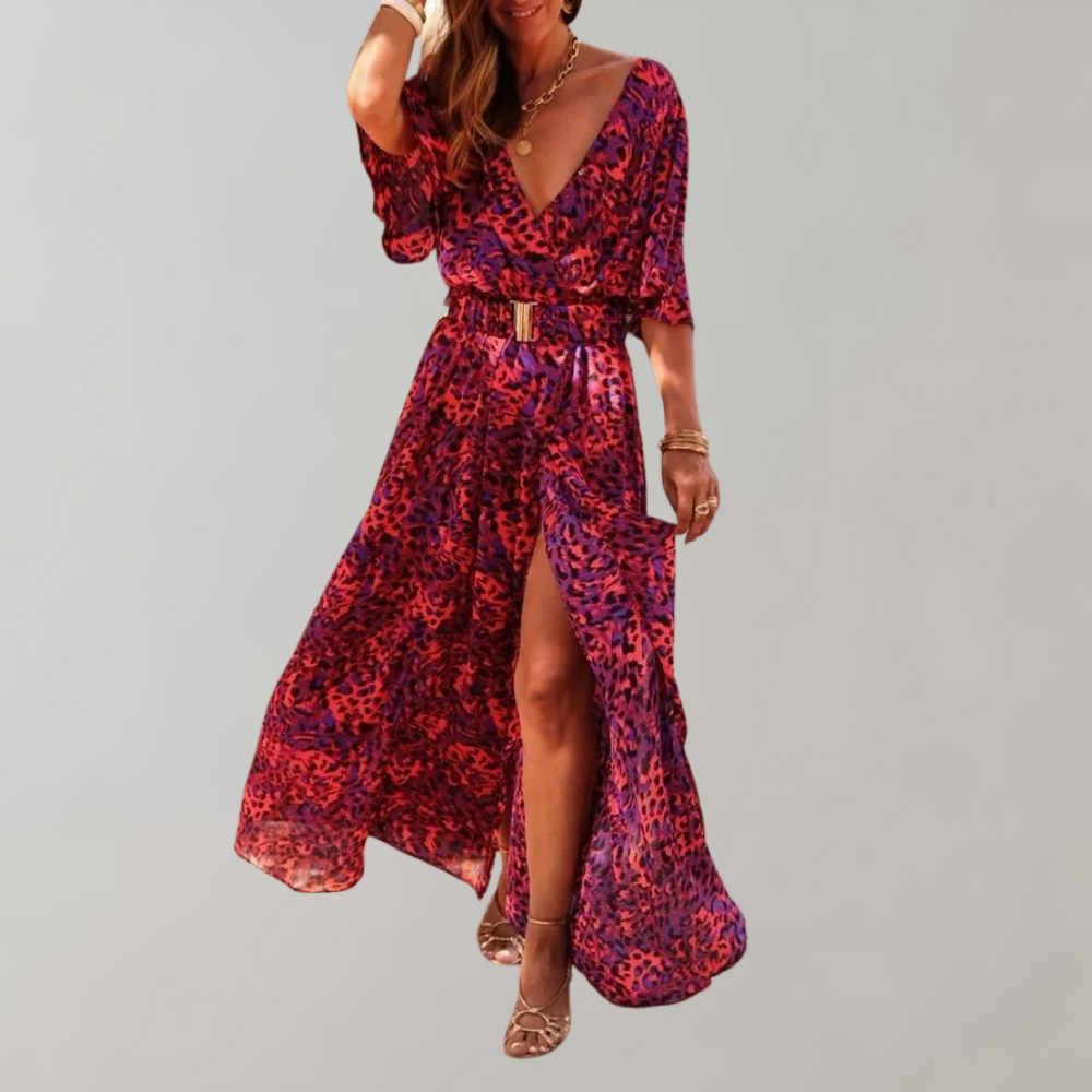 Zomerjurk Wikkeljurk Vrouw Maxi Jurk Zomerse Stijl