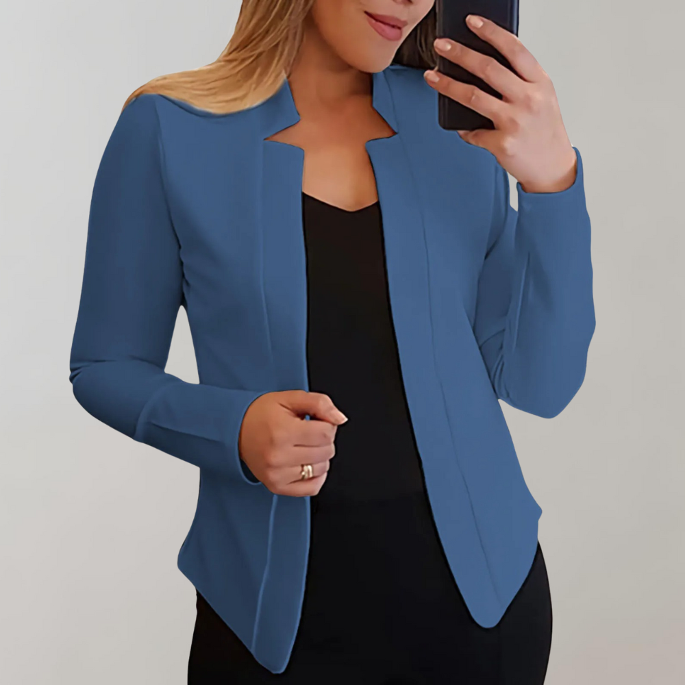Dames Blazer Elegante Losse Jas Zonder Knopen → Dames Blazer Elegante Zomerjas voor Vrouw