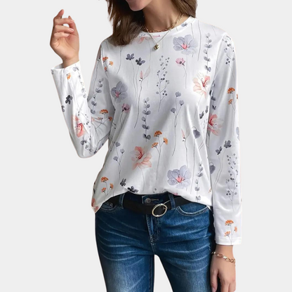 Dames Zomerjurk Bloemenprint Lange Mouw Jurk Model - StudioMarella