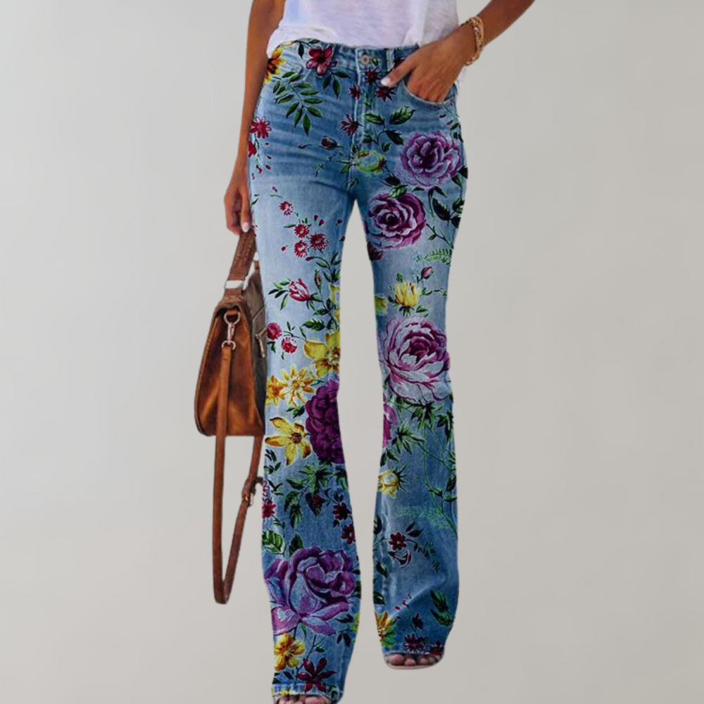 Elegante Wijdvallende Pantalon voor Vrouw