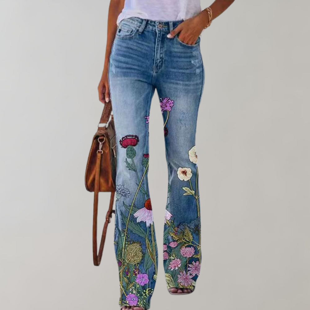 Elegante Wijdvallende Pantalon voor Vrouw