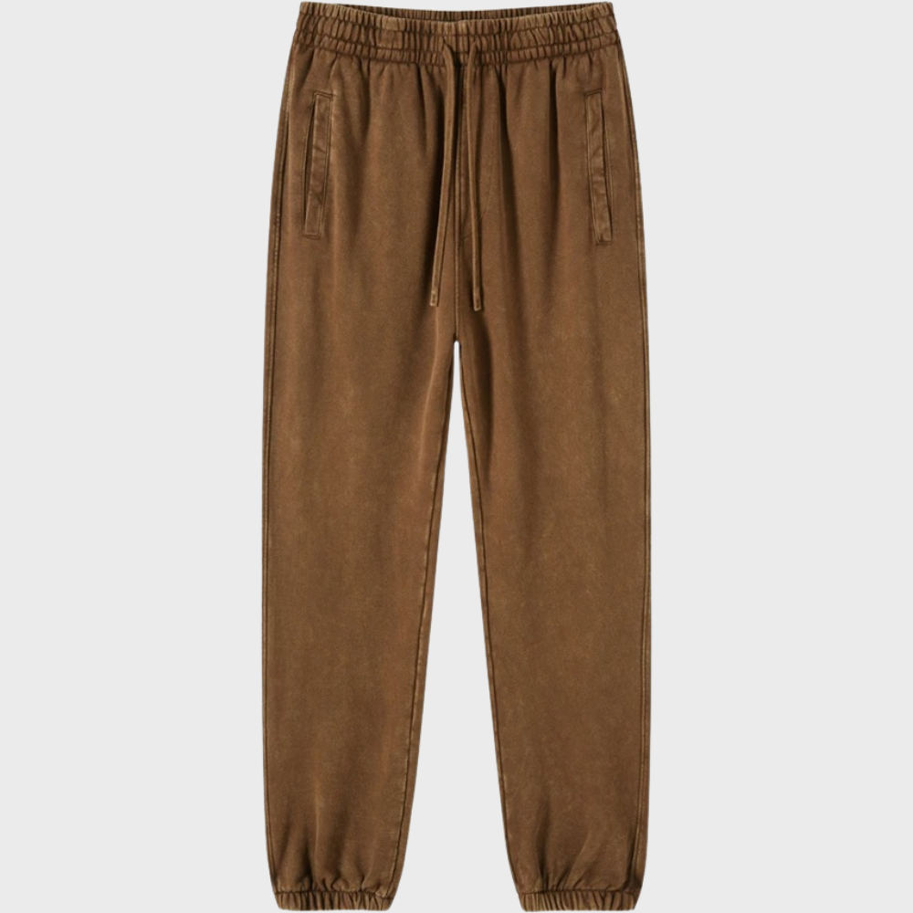 Zachte Joggingbroek Vintage Stijl Poppy Rood