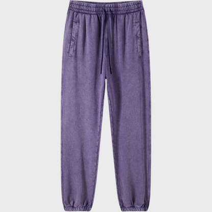 Zachte Joggingbroek Vintage Stijl Poppy Rood