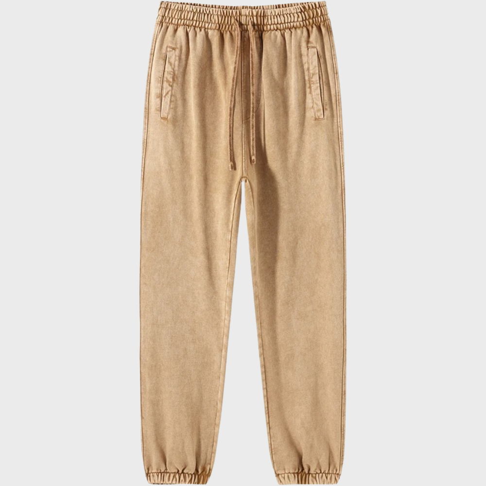 Zachte Joggingbroek Vintage Stijl Poppy Rood