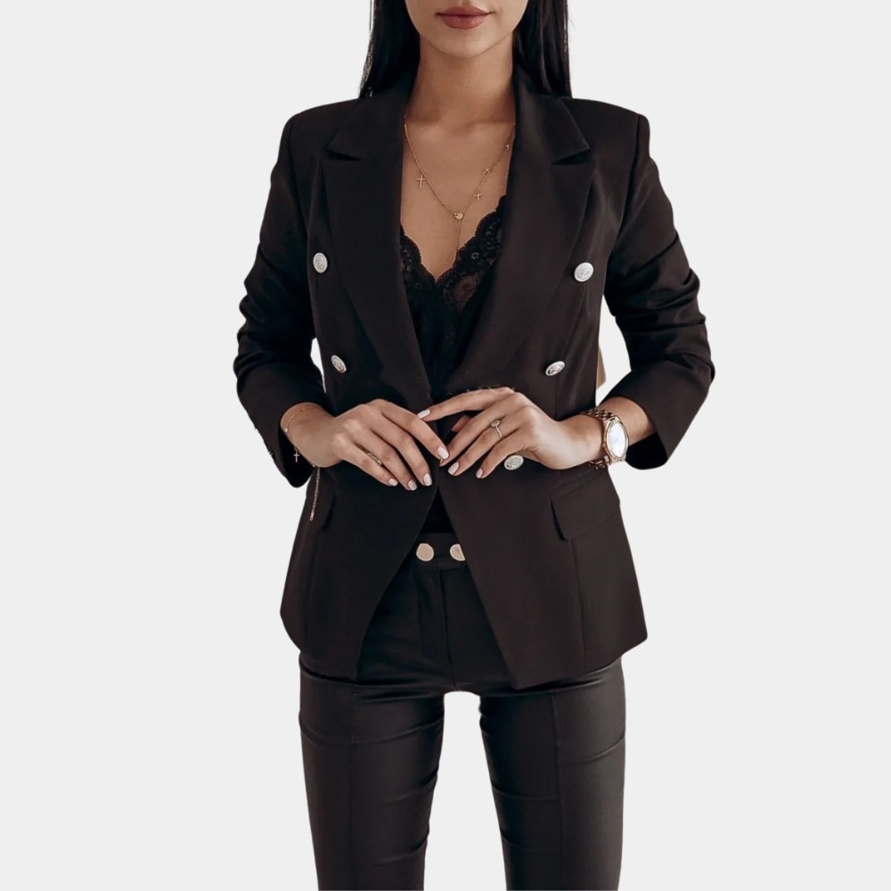 Dames Blazer Dubbelrijig Maatwerk Chic Stijl