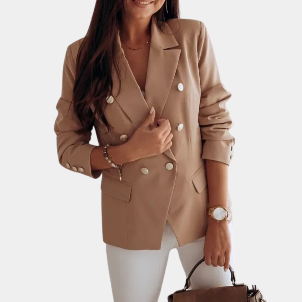 Dames Blazer Dubbelrijig Maatwerk Chic Stijl