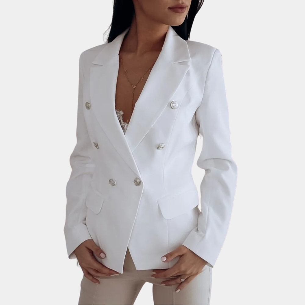 Dames Blazer Dubbelrijig Maatwerk Chic Stijl - StudioMarella