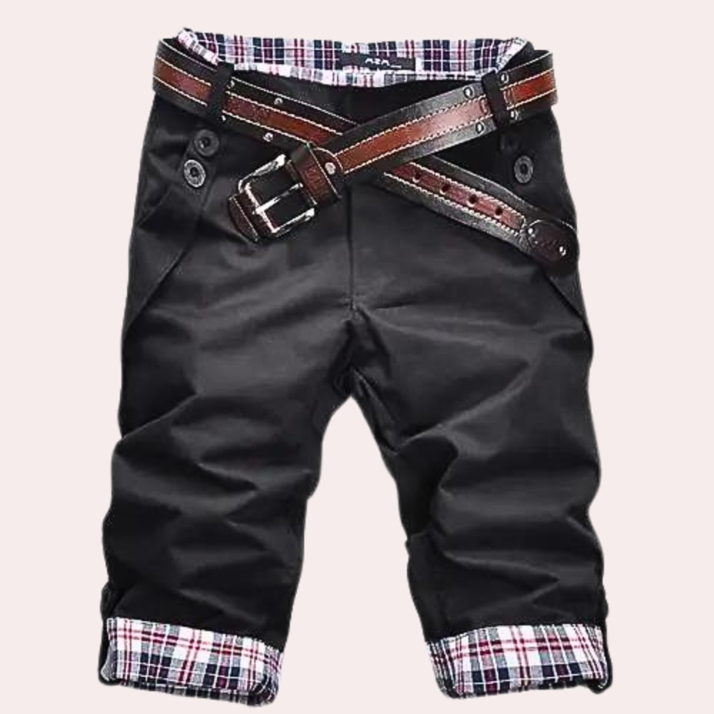 Korte Herenbroek Zomer Riem Comfortabele Broek - StudioMarella
