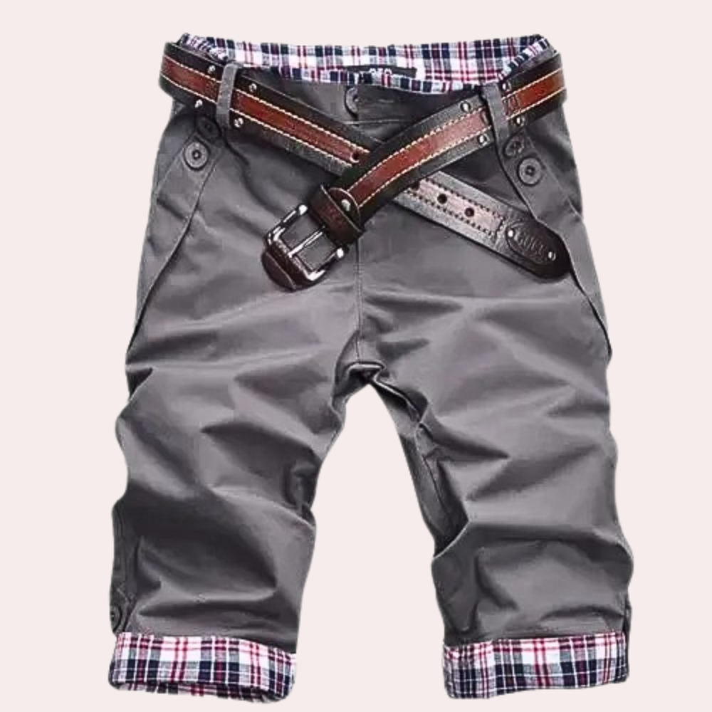 Korte Herenbroek Zomer Riem Comfortabele Broek