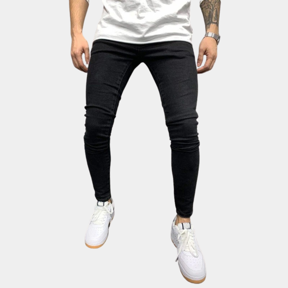 Donkere Skinny Fit Heren Jeans Comfortabel - StudioMarella