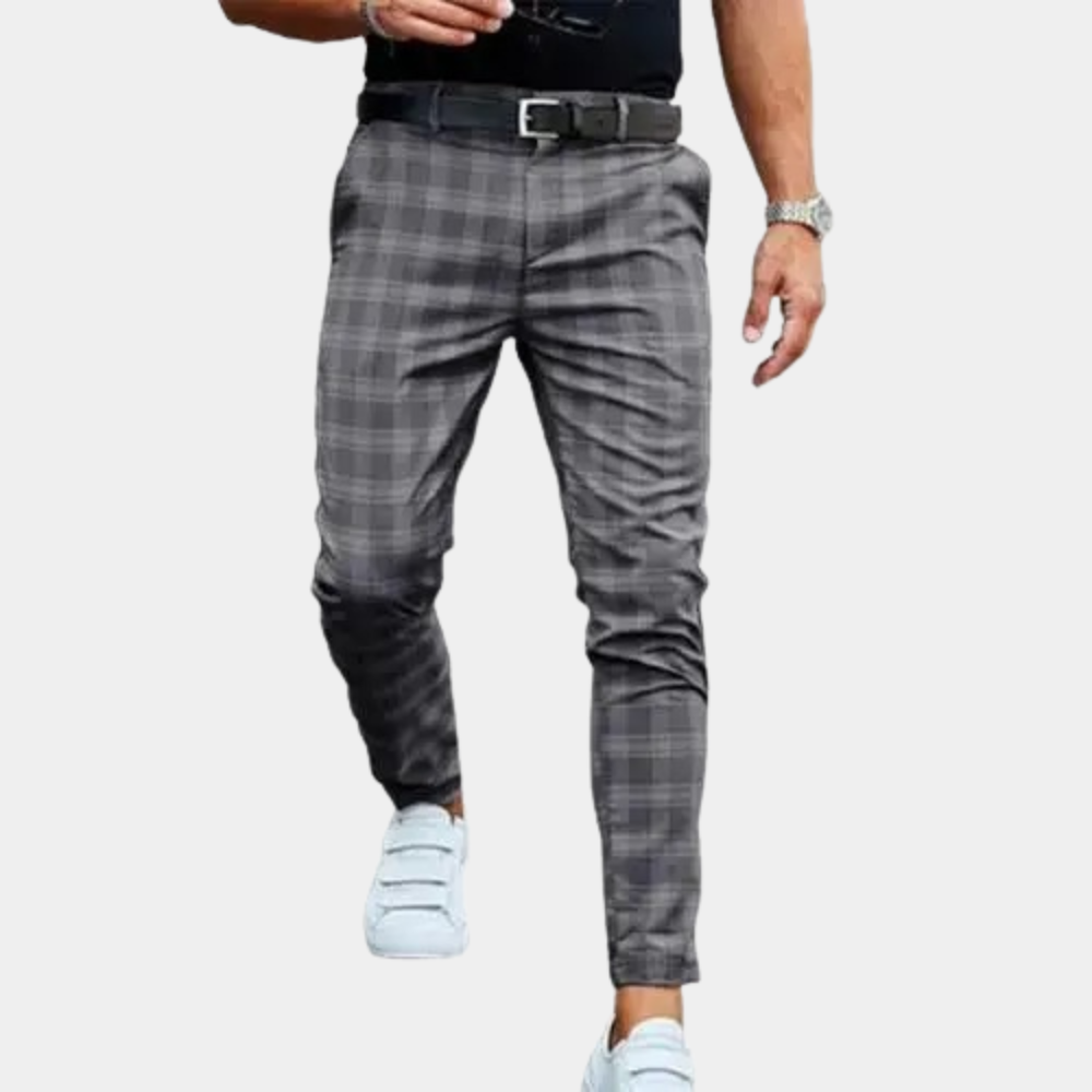 Geruite Broek Heren Comfortabel Modieus