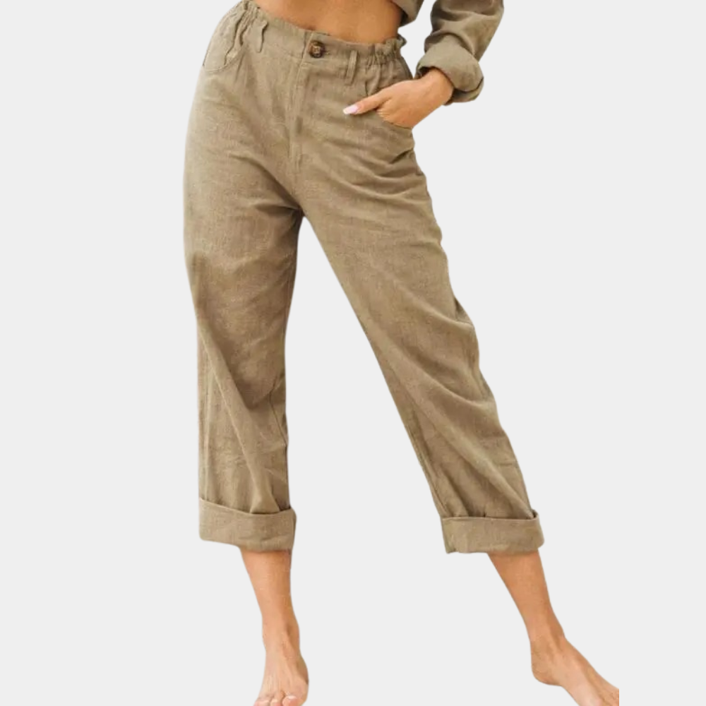 Dames Broek Corduroy Comfortabele Zit - StudioMarella